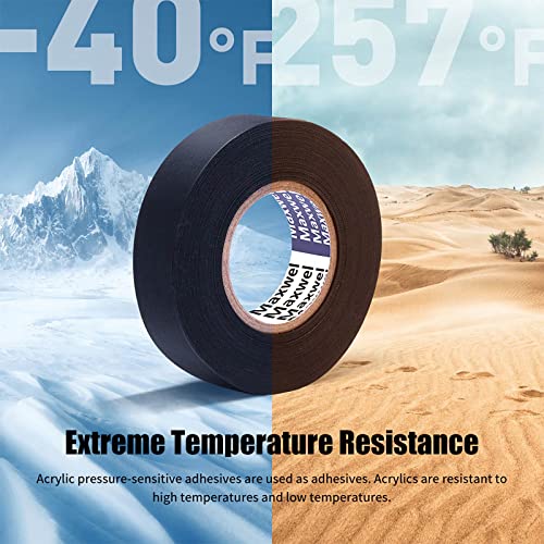 Wire Harness Tape, Automotive Cloth Electrical Tape | 3/4" x 50 FT, Chemical Fiber Cloth, High Temp, Wiring Harness Loom, Auto Electrical Wrap, Protection, Insulation, 1 Piece