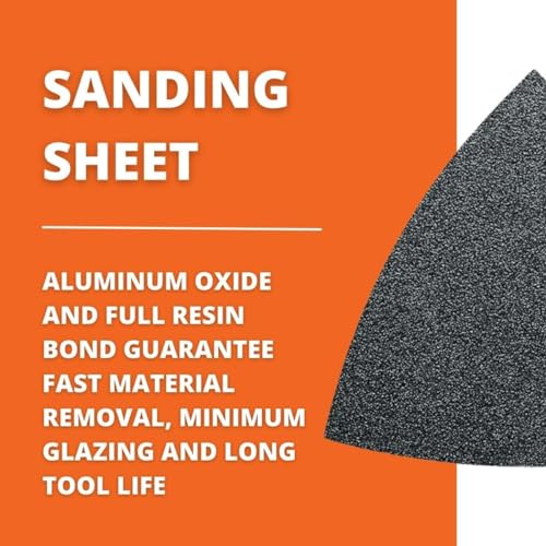 Fein Sanding Sheets with Hook & Loop Attachment - size: 120 Grit, 50-Pack