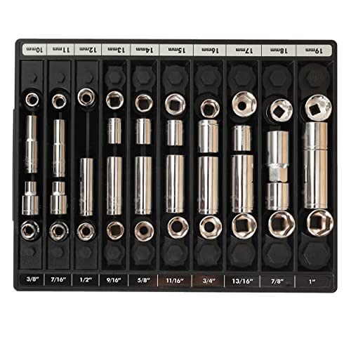 Tool Sorter Socket Organizer Black