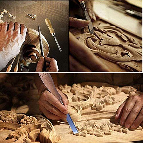 Professional Wood Carving Chisel Set - 12 Piece Sharp Woodworking Tools w/Carrying Case - Great for Beginners