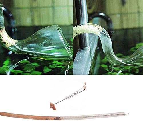 ICEYLI 2 Pack 60 Inch Long Pipe Cleaner Flexible Tube Cleaning Brush | Sunroof drain cleaning tool,Stainless Steel, Kitchen Drain Tube Cleaning,Sink Fridge Skinny Pipe Drain Dredge