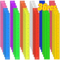 36 Pack 12" Multicolor Plastic Rulers, Back to School Measuring Supplies - color: Multicolor