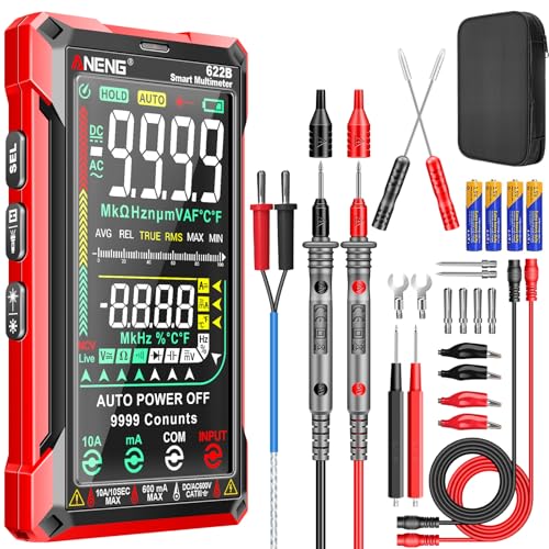 ANENG Digital Multimeter Tester,TRMS 9999 Counts Smart Auto-Range with NCV - style: 622B 9999Counts