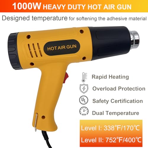 355pcs Heat Shrink Tubing Kit Electrical Wire Connector with 1000W Heat Gun - size: 355pcs with Heat Gun