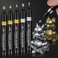LET'S RESIN 6Pcs Mirror Chrome Markers,3 Sizes Shiny Chrome Paint Pen - size: 1 Count (Pack of 6)