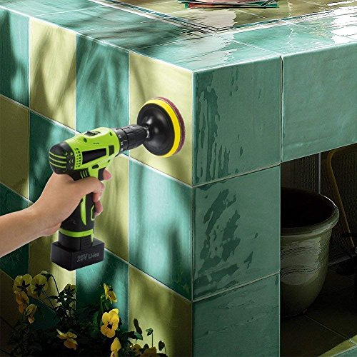 20 Pieces Scrub Pads Drill Power Brush Tile Scrubber Scouring Pads Cleaning Kit Including 2 Kinds of Abrasive Buffing Pads Replacement for Home Kitchen House Indoor Outdoor Cleaning (4 Inch) - size: 4 Inch