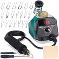YIHUA 939D-V Wood Burning Kit with Digital Display with 20 Wire Nibs, Detachable Wood Burning Pen, 2 Wood Pieces, Tweezers used as Wood Burning Tool