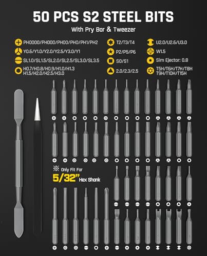 Fanttik E2 Ultra Electric Screwdriver, Screwdriver for Electronics (White) - color: Snow White