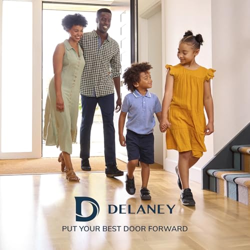 Delaney Vida Passage (Hall/Closet) Door Lever w/Square Trim Polished Chrome