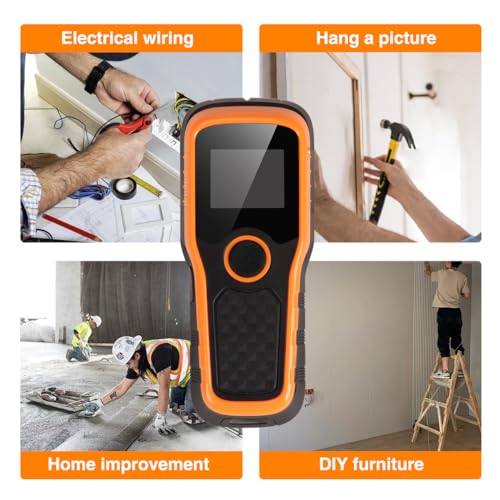 Wall Scanner 6 in 1 Stud Finder HD LCD for Wood Metal AC Wire