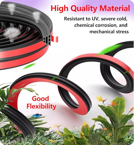Car Door Seal Strip 3-Layer Pyramid Self Adhesive Rubber 52.49 Ft - size: Pyramid 52.49Ft