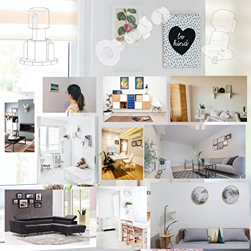 DIKOO Picture Hanging Kit - Keyhole Position Mark Tool and Hangers Assorted