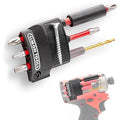Simon Tools Magnetic Bit Holder for Milwaukee M12 Fuel Surge Impact Driver and Drill - Holds 6 Bits - color: Black Right Side, size: Fits Model No 25xx (Gen2) ONLY!