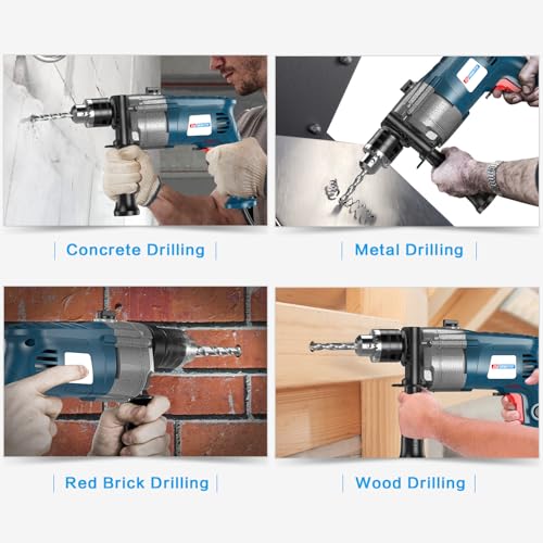 2-Piece 3/4" SDS Plus Drill Bits Rotary Hammer Drill Bit Set, Carbide Tipped for Drilling Concrete Cement Porcelain Tiles Ceramic Pots Stone Brick, Diameter 20mm, 160mm Long, SDS Plus Shank. - size: 2 Pcs 3/4", style: 6"
