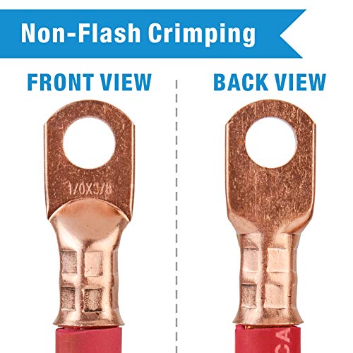 iCrimp Battery Cable Lug Terminal Crimping Tool, for 1/0, 2/0, 3/0, 4/0 Gauge, Battery Cable End, Heavy Duty Lug, Copper Wire Lug Crimper - size: AWG1/0-4/0