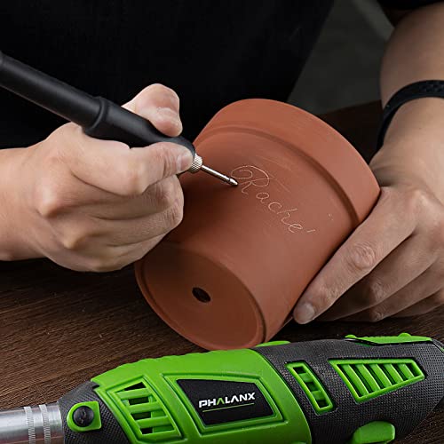180W Rotary Tool Kit, 1.5-Amp PHALANX 6 Variable Speed with Flex Shaft, 8000-32000RPM Multi-Tool& 139pcs Accessories Kit, Power Multiuse Set Prefect for Crafting Projects and DIY Creations… - color: 139pcs Rotary Tool