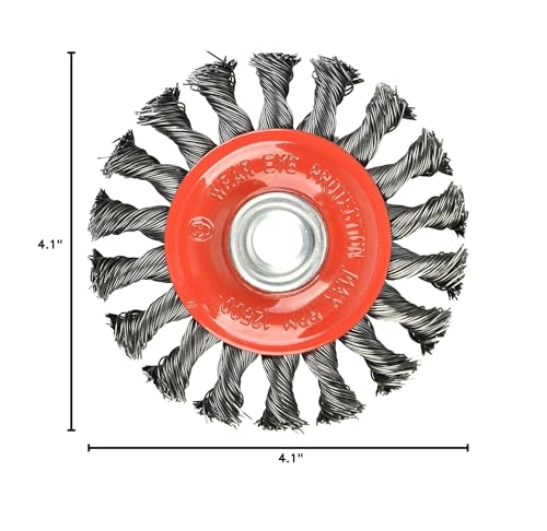 AAIN 20Pack Wire Wheel Brush,Knotted Wire Brush 4 inch for Cleaning Rust - size: 20 pack, style: 4 inch Knotted Wire Brush