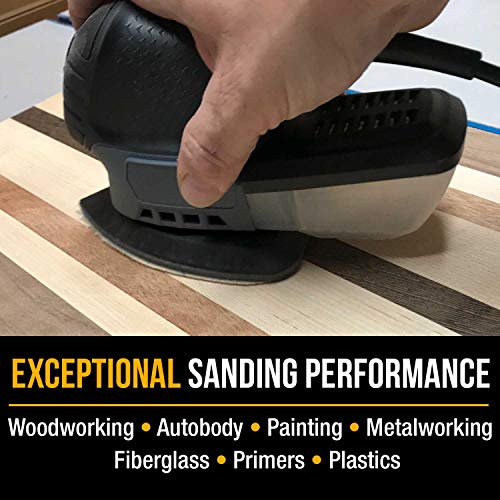 Dura-Gold Mouse Detail Sander Sandpaper, 12 Hole, 36 Assorted Grit Sanding - size: Variety Pack