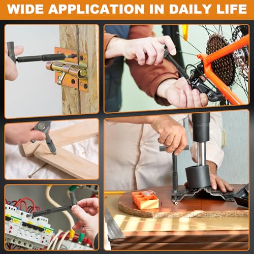 THINKWORK 42 in 1 Ratchet Screwdriver Set, Magnetic Bit Screwdriver Set With Detachable Ratchet Handle, Repair Tool Kit for furniture, computer, bicycle and DIY free Combination