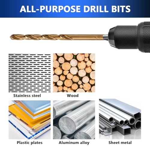 Cobalt Drill Bit Set - 29Pcs M35 HSS Twist Drill Bits - style: 29 pcs Cobalt