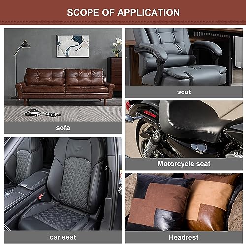 Besezx Leather Repair Patch Tape Kit, Self Adhesive Leather Repair for Furniture, Couch, Sofa, Car Seats,Office Chair,Vinyl Repair Kit.3.1inx60in - color: Deep red, size: 3.1 in x 60 in