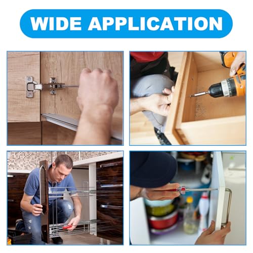 120 Pcs Cabinet Pulls Knobs Screws, M4x16/18/20/25/30mm | M4 Machine Screws Pan Washer Head Metal Phillips Screws Kit for Cabinet Drawer Cupboard Closet Handles Install - size: M4×16/18/20/25/30mm