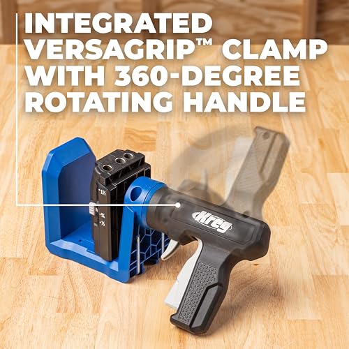 Kreg Pocket-Hole Jig 520, Woodworking Jig, 60 Screws, KPHJ520PRO2