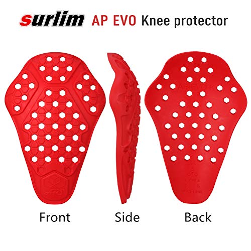 Surlim Knee Protector CE Insert Armor Motorcycle Pants Replacement Pads Pair - size: Knee