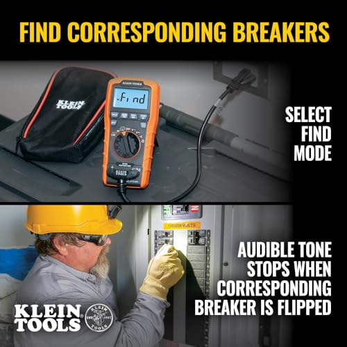 Klein Tools ET270 Auto-Ranging Digital Multi-Tester, AC/DC, Resistance, Continuity, GFCI Receptacle Tester with Test Leads and Receptacle Cord - size: GFCI Receptacle Tester