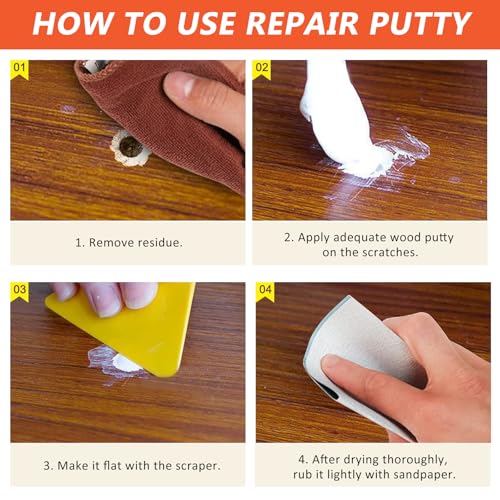 Wood Furniture Repair Kit, 18 Colors Wood Filler Putty Touch Up Paint - size: 32PCS