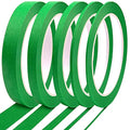 5 Rolls Pinstripe Tape - Masking Tape 1/16", 1/8", 1/4", 1/2", 3/4" - Thin Painters Masking Automotive Tape for DIY, Car, Auto, Paint, Art, Tumblers (Green) - color: Green