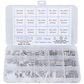 M2 M3 M4 Dowel Pin Assortment, 304 Stainless Steel Metal Pins 300-Piece