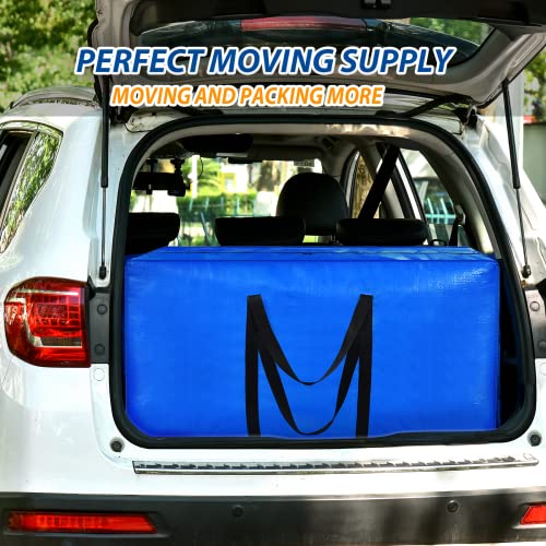 Extra Large Storage Bags, 98 Gallon XXL Jumbo Large Moving Bags Heavy Duty - color: Blue - 1 PACK, size: 56" X 27" X 15"