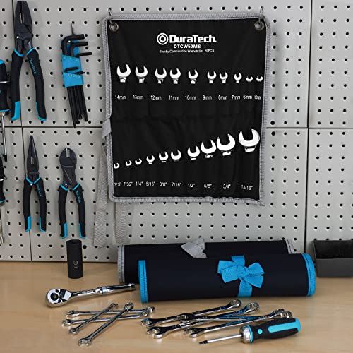 DURATECH 52-Piece Combination Wrench Set, Regular & Stubby, SAE & Metric - size: Metric&SAE(52 PCS)
