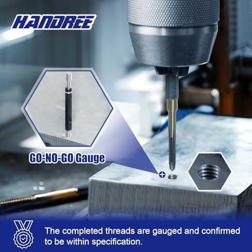 JEFE HEX 8-32 UNC Hex Shank Taps for Metal | MRO & Industrial Use | Quick-Change | Impact Driver (5pcs) - size: 8-32 UNC (5 pcs)