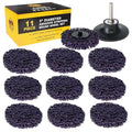 Dura-Gold 11-Piece 3" Abrasive Stripping Brush Wheel Set, 10 Discs 1/4" Pad - style: 3" Diameter