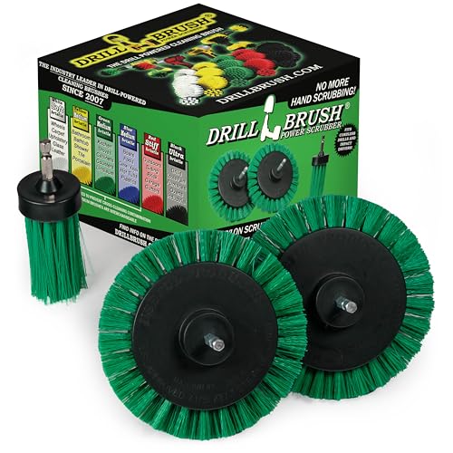 Drillbrush Dishwasher Safe Kitchen Appliance Cleaner Brushes for Drill - color: Green