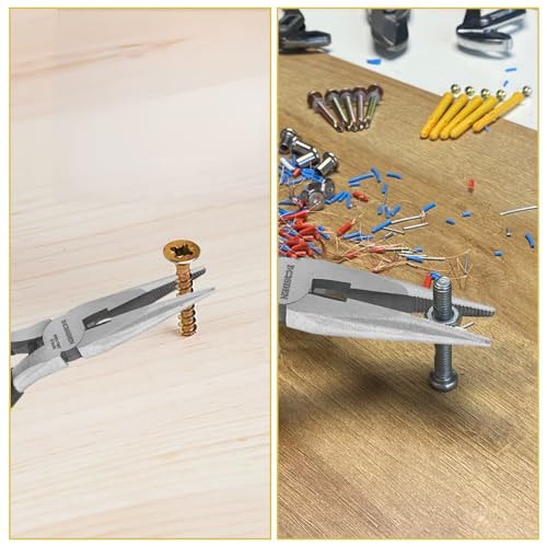 BOOSDEN 5" Needle Nose Pliers, Mini Jewelry Pliers with Side Cutter - size: 5''-1 pack