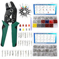 812Pcs Pin Connector Kit with Crimping Pliers - Terminal Pin 1/1.5/1.8/2/2.2/2.3/2.8/3.5mm Non-Insulated Plug Removal Male & Female Wire Pins - Automotive Car Electrical (813-Crimping Pliers) - size: 813-Crimping Pliers