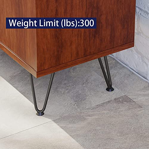 SMARTSTANDARD 7 Inch Heavy Duty Hairpin Furniture Legs, Black 4PCS - color: Black, size: 7 Inch