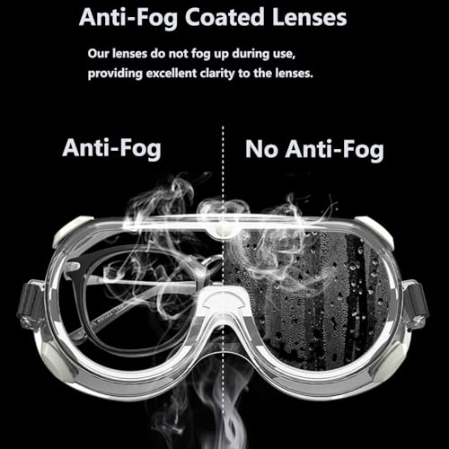 8 Pack Kid Science Goggles Bulk - Lightweight Polycarbonate Lenses and PVC Frame,Eye Protection for Kids
