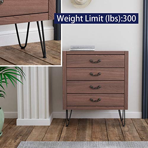 SMARTSTANDARD 8 Inch Heavy Duty Hairpin Furniture Legs, Black 4PCS - color: Black, size: 8 Inch