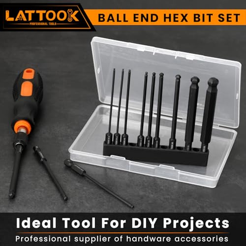 Metric Ball End Hex Bit Set with Quick Change Bit Driver - style: 12PCS Ball Hex Bits+Bit Driver