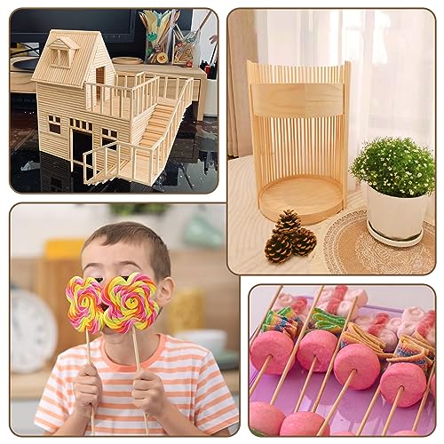 50 Pack Wooden Dowel Rods 1/4 x 12 Inch for Crafts, Natural Unfinished - size: 1/4 x 12 Inch(50 PCS)