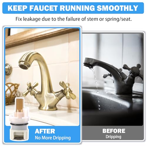 RP25513 Faucet Stem Assembly Kit Compatible with Delta 2-Handle Faucets - style: RP25513