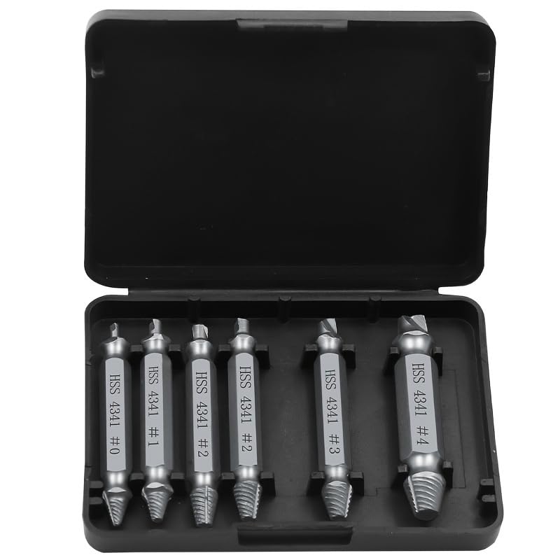 6Pcs Screw Extractor Set,Multi-Function Repair Tool Kit Tools Gadgets for Men Extractor Kit Electronics Household Home Repair - color: Style 6
