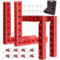 WenCrew Corner Clamps for Woodworking 4pcs 5.5" 90 Degree Clamp with Box