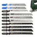 10 PCS Jigsaw Blades,High Carbon Steel Assorted T-Shank jig Saw Blades for Wood, Metal, Plastic Cutting(T101B,T101BR,T101D,T144D,T244D,T111D,T111C,T118A,T118B,T101A0) - size: 10PCS