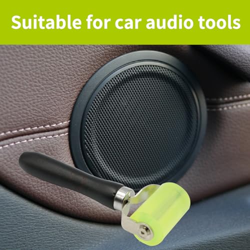1 Pc Automobile Sound Deadener Rolling Wheel Roller,Car Audio Sound Deadening Application Wheel Roller,Noise Filter Application Wheel Roller Sound Heat Insulation Mat Wallpaper Application