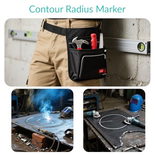 Up to 24" Contour Radius Marker, Curve O Mark with 5 Soapstone ＆ Holder